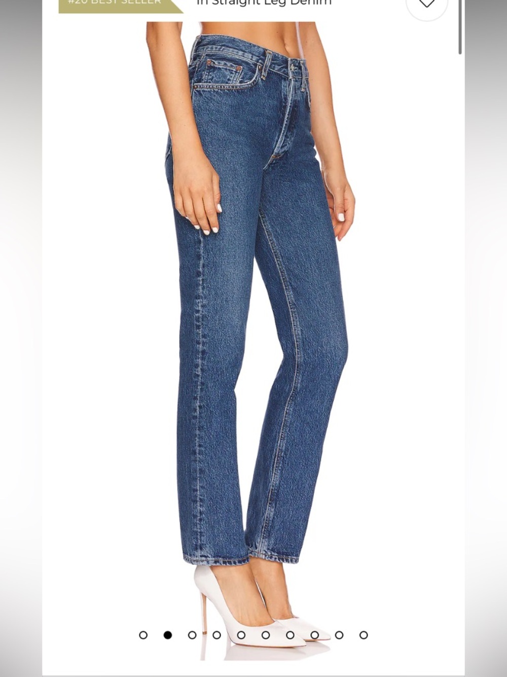 AGOLDE Lana Mid-Rise Straight Leg Jeans in Sphere wash - Picture 4 of 10